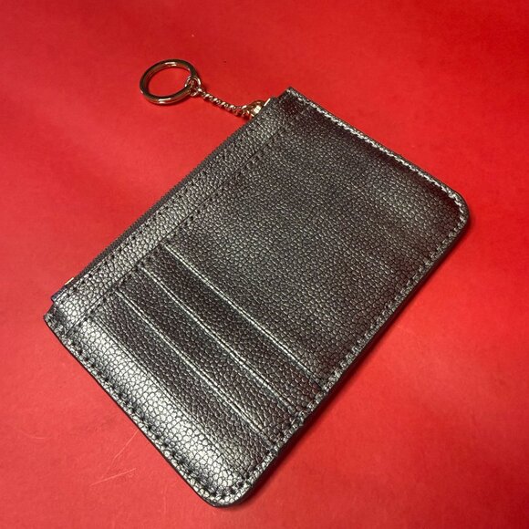 Kate Spade Glitter Clutch & Wallet Set – Sparkly Silver Black – Evening Glam - Picture 9 of 11